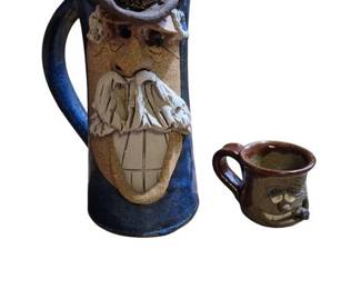 Tall and Small Face Jugs