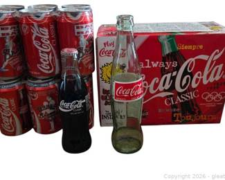 Coca Cola Memorabilia Including the Misprinted 1996 Coca Cola Twelve Pack Carton