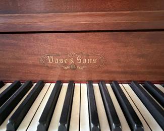 Vintage Vose & Sons baby grand piano