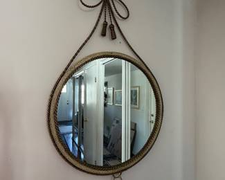 vintage Hollywood Regency style mirror