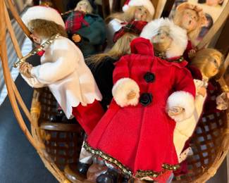 Vintage paper mache carolers
