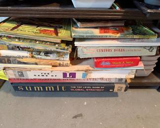 vintage books & games