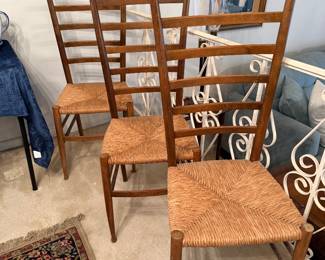 Ladderback chairs, 4 available