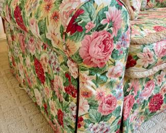 Chintz floral sofa Ethan Allen