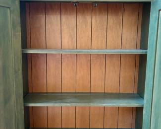 Great Desk Bookcase green milk paint style