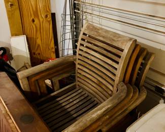 Teak Chairs and table