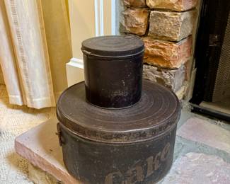 Antique tin boxes 