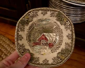 Winter Scene Dinner Service