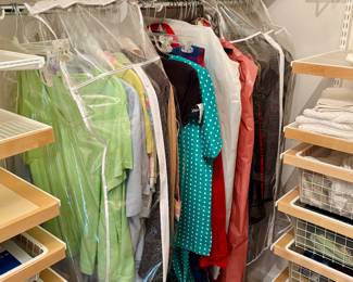 Closet full of clothing