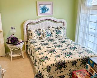 Wicker bed and Wicker stand