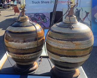 Pair MCM lamps.