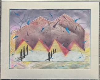 Elaine LaVasseur mixed media collage.