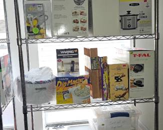 New in box appliances, Wheat glass, Crystal wine and water goblets