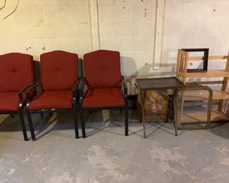 Garden set of 6 chairs and table 
