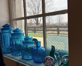 Vintage Glass Canister Set