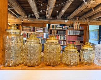 Vintage Glass Canister Set