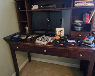 3 Pc Desk set-Rolling File Cabinet not pictured-Crate & Barell