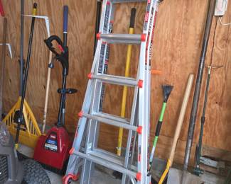 NEW UNUSED folding extension ladder