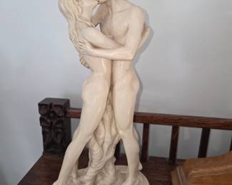 A. Santini "LOVERS" or "THE KISS" Sculpture