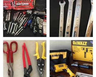 CRAFTSMAN, HUSKY  DEWALT Tool Lot