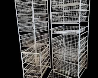 White Basket Shelving 