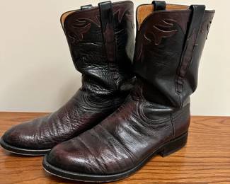 008 Men's Lucchese Roper Boots 10 1/2