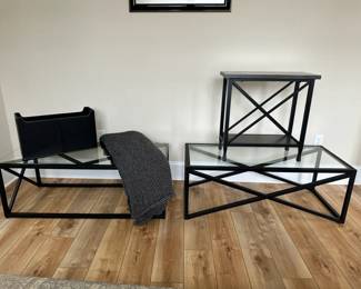 Urban Glass  Steel Tables 