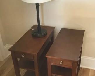 Twin Tables with Lamp