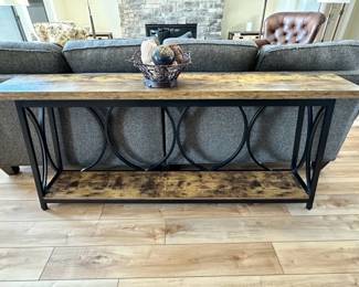Modern Industrial Sofa Table
