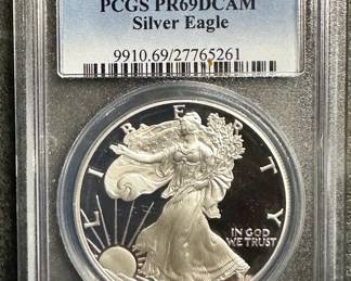 PR69 1996P DCAM American Silver Eagle PCGS Blue Label