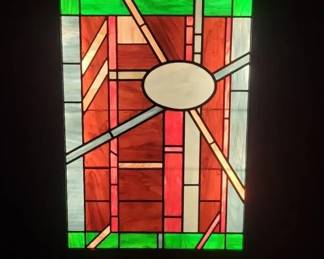 Lighted Stained Glass Panel