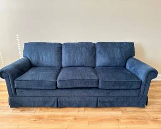 Plush Blue Upholstered 7 Sofa