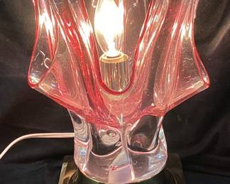 MID CENTURY JOSEF HOSPODKA ART GLASS STYLE LAMP GOOD WORKING CONDITION NO SHIPPING PICKUP ONLY