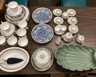 ASSORTED CHINA, ROYAL DOULTON SARABANDE, NIPPON HAND PAINTED, ANDREA BY SADEK NO SHIPPING PICKUP ONLY