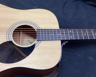 JASMINE S35-U DREADNOUGHT ACOUSTIC GUITAR & HARD CASE NO SHIPPING PICKUP ONLY
