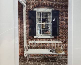 3 VTG. B. TUCKER ETCHINGS MORNING BREAK, BLUEBIRD HOUSE AND WINTER SCENE