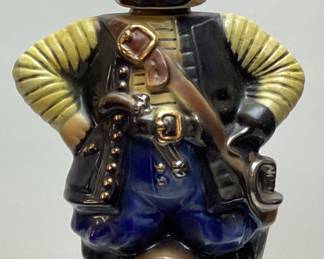 1979 EZRA BROOKS PIRATE DECANTER, 12in H