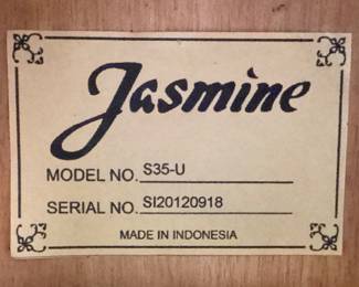 JASMINE S35-U DREADNOUGHT ACOUSTIC GUITAR & HARD CASE NO SHIPPING PICKUP ONLY
