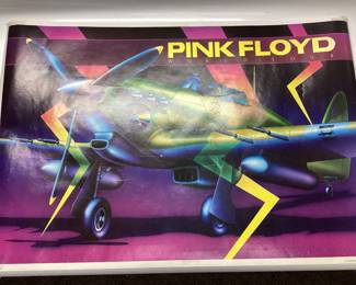 PINK FLOYD WORLD TOUR AND M.C ESCHER PRINTS HAND WITH REFLECTING GLOBE AND HOUSE OF STAIRS