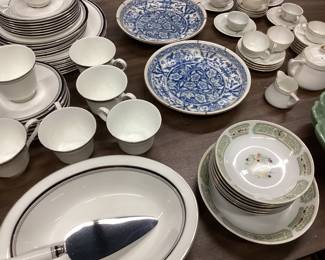 ASSORTED CHINA, ROYAL DOULTON SARABANDE, NIPPON HAND PAINTED, ANDREA BY SADEK NO SHIPPING PICKUP ONLY