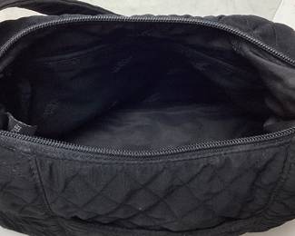 (2) VERA BRADLEY BLACK QUILTED BAGS, LIKE NEW