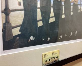 12 PIECE FRAMED PRINTS AND OTHER ART WORK DELTA JANE BY PAT HOWELL, WARDS GROCERY, GETTING AWAY BY MICHAEL SMITH, AND MORE