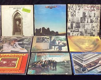 ASSORTED VTG. VINYL RECORD ALBUMS, THE ROLLING STONES, PINK FLOYD, ELTON JOHN, LYNRD SKYNRD, BILLY JOEL, JIM CROCE, THE BEATLES, ALABAMA, WILLIE NELSON, CARL DOUGLAS, SATURDAY NIGHT FEVER, THE DOORS NO SHIPPING PICKUP ONLY