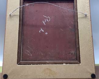 2) EARLY CENTURY OIL ON METAL PLATE ART. IN THE LIKE OF ADRIAEN VAN OSTADE AND DAVID TENIERS the YOUNGER. THESE PIECES OF ARTWORK ARE PAINTED ON METAL PLATE. FRAMED 11x12 INCHES, PLATE IS 6.75x8 INCHES.