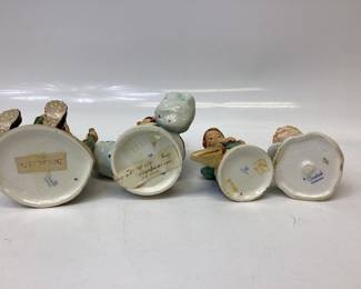 4) VTG. GOEBEL HUMMELS The mountaineer, mother darling, little sweeper and boy fishing