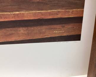 4 R.B DANCE SIGNED PRINTS FALL APPLES #1/900, ROBINS, THE TIDEWAY#180/500, THE MARSHRIDER #180/500 AND RATTYâ€™S REGATTA ROWING EVENT SIGNED