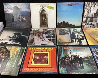 ASSORTED VTG. VINYL RECORD ALBUMS, THE ROLLING STONES, PINK FLOYD, ELTON JOHN, LYNRD SKYNRD, BILLY JOEL, JIM CROCE, THE BEATLES, ALABAMA, WILLIE NELSON, CARL DOUGLAS, SATURDAY NIGHT FEVER, THE DOORS NO SHIPPING PICKUP ONLY