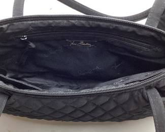(2) VERA BRADLEY BLACK QUILTED BAGS, LIKE NEW