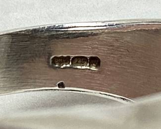 GOTHIC STYLE STERLING SILVER 666 RING, SIZE 9.25 12g TOTAL WEIGHT