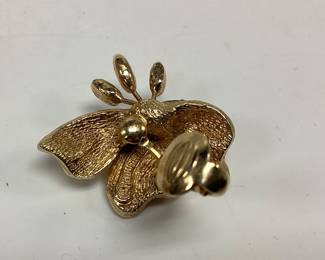 VINTAGE DESIGNER MARCEL BOUCHER CLIP ON EARRINGS AND BROOCH